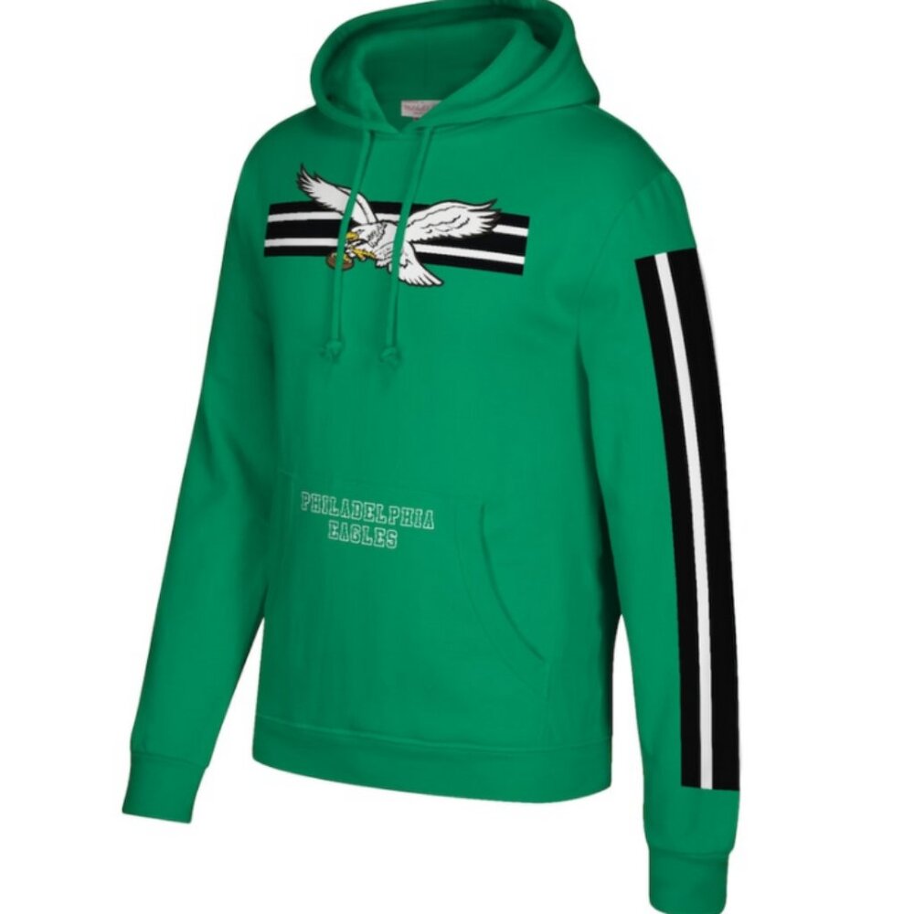 Mitchell & Ness Green Philadelphia Eagles Logo Pullover Hoodie